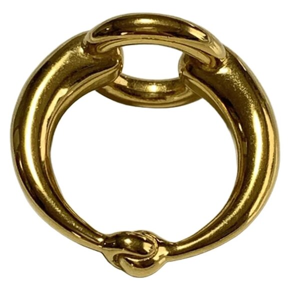 HERMES mho - Gold Hardware None Scarf Ring 150-072825 - Picture 2 of 3